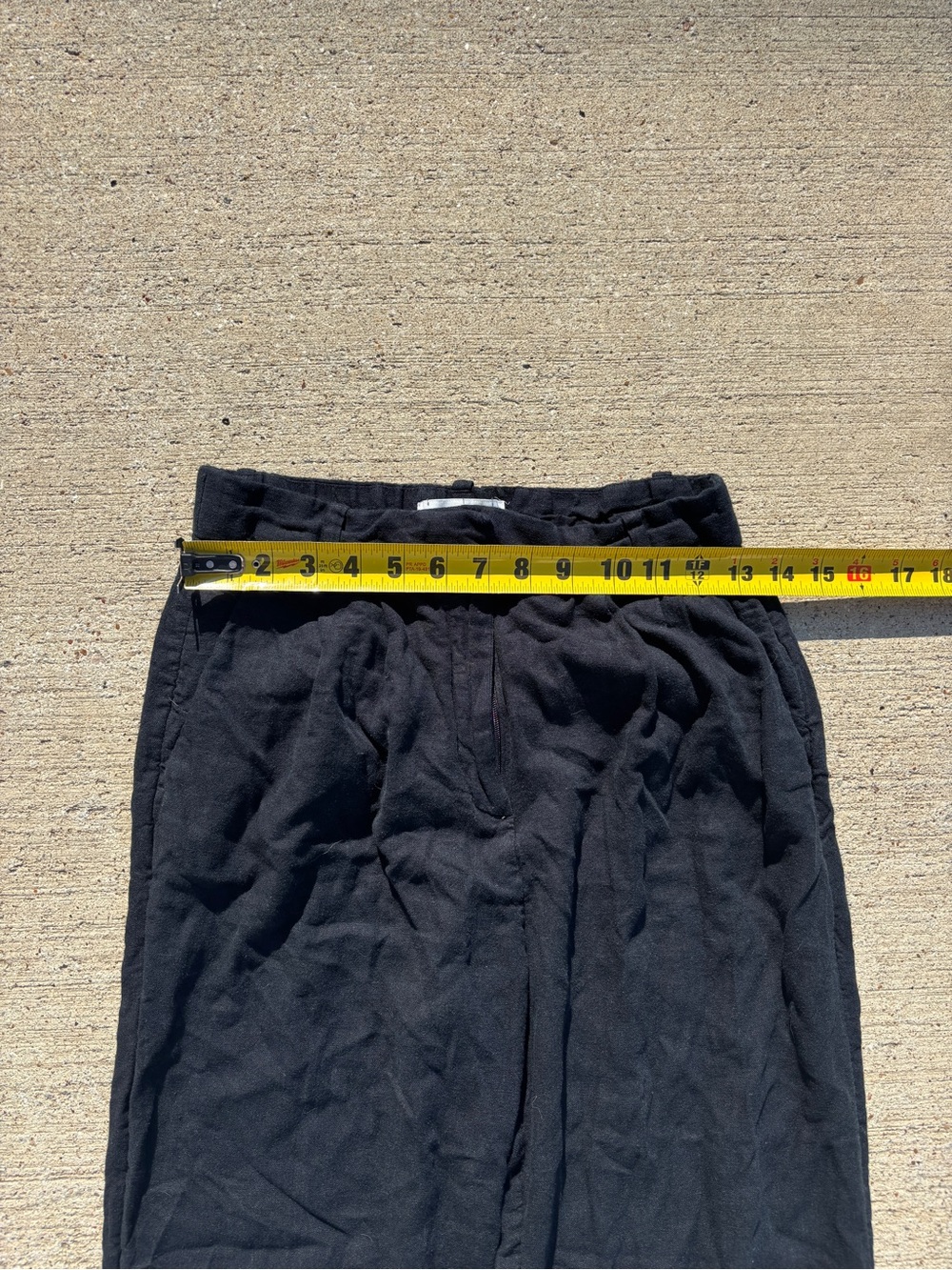 Black Abercrombie & Fitch Linen Pants โ Short - Picture 7 of 9